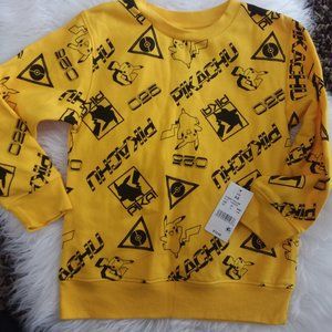 Yellow Pokemon Sweatshirt for ages 3T-4T